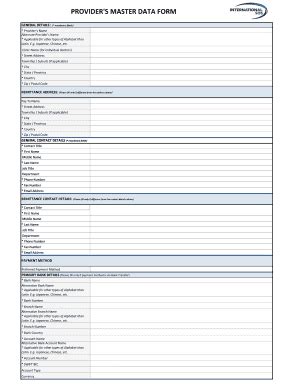 Toradh íomhá ar Provider Master Data Form