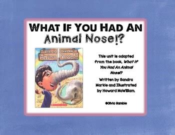 Image result for What If You Had Animal Nose Worksheet