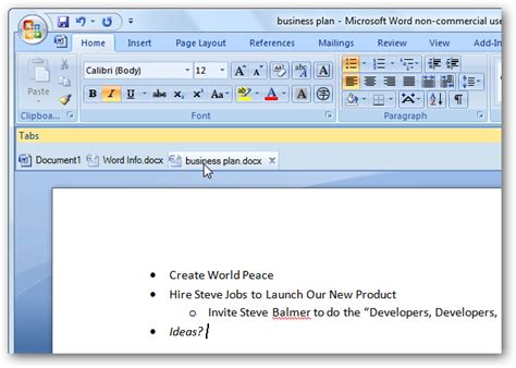 Image result for MS Word File Tab
