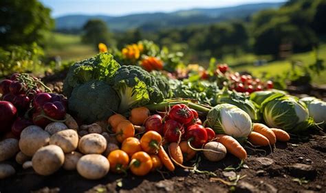 Premium AI Image | Varied Vegetable Crops in Farmer's Field