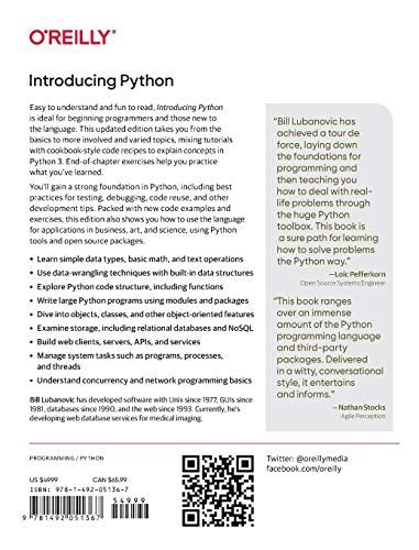 Image result for Introducing Python Modern Computing in Simple Packages by Bill Lubanovic PDF