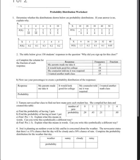 Image result for Probability Distribution Worksheet.pdf