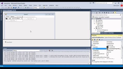 Image result for MenuStrip C# Visual Studio