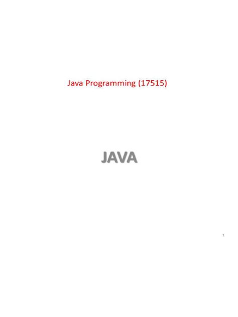 Toradh íomhá ar Java Programming PDF Download