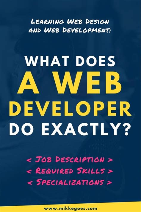 Image result for Web Developer Tasks