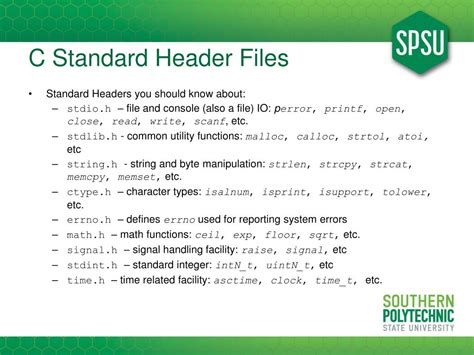 Image result for C Header Files List