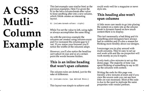 Afbeeldingsresultaten voor Multi-Column Layout
