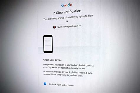 Toradh íomhá ar Google Two-Step Authentication