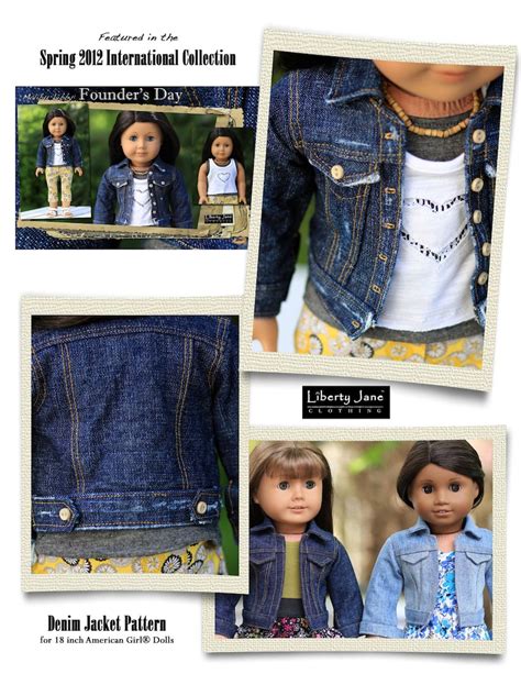 Free Patterns for Denim Jacket Doll に対する画像結果
