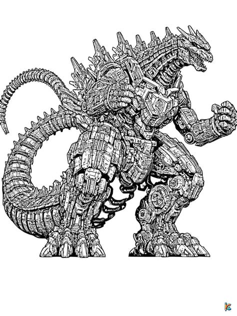 Image result for Robot Godzilla Coloring Pages Printable