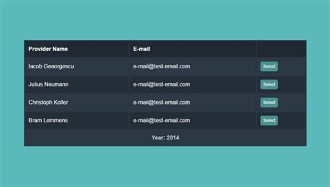 Image result for Table Templete HTML/CSS