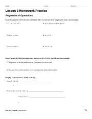 Afbeeldingsresultaten voor Lesson 3 Homework Practice