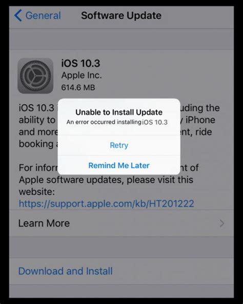 Image result for iOS Error Message