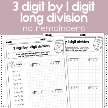 Image result for Long Division Grade 3 Using 1 Digit