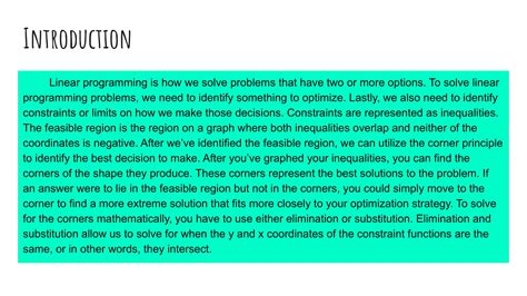 Image result for Linear Programming Poster