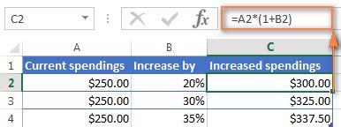 Image result for Soft Code Excel Formula for Increase Amounts