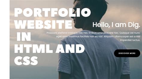 Portfolio Homepage HTML Source Code に対する画像結果