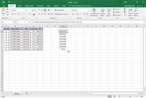 INDEX/MATCH Row and Column Excel に対する画像結果