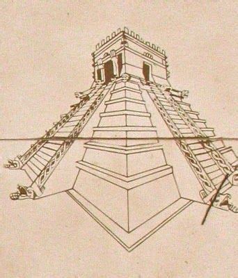 Image result for Aztec Pyramid Drawing