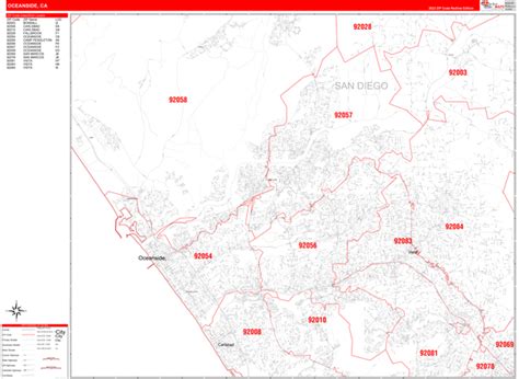 Image result for 92057 Zip Code Map