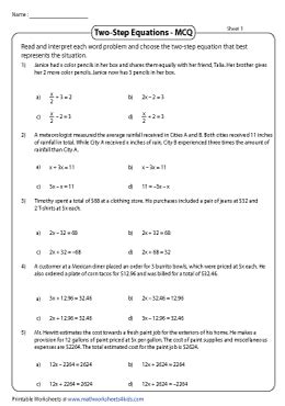 Image result for 2 Step Equations Word Problems