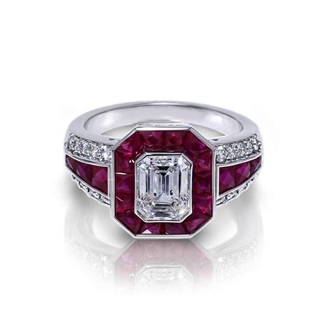 Emerald Cut Ruby に対する画像結果