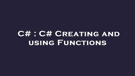 Afbeeldingsresultaten voor C Create Function