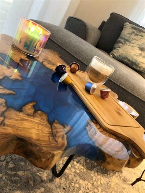 Image result for Table Basse Chene Epoxy