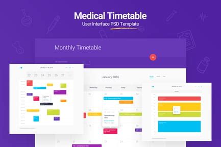 Image result for Time Table Doctor Template Web HTML