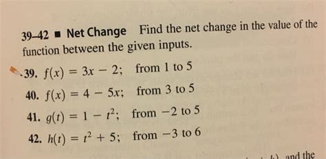 Image result for Net Change of a Function Formula