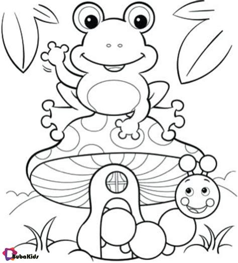 Image result for Spring Frog Coloring Page