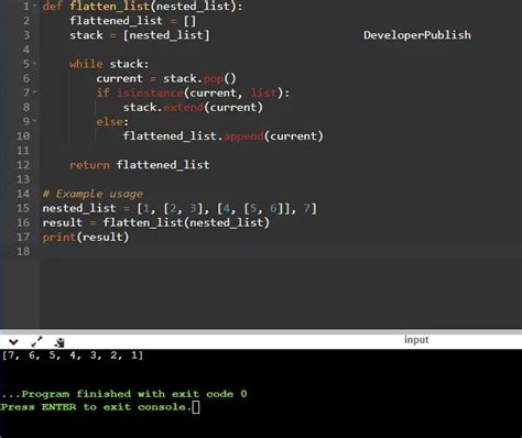 Image result for Python Flatten