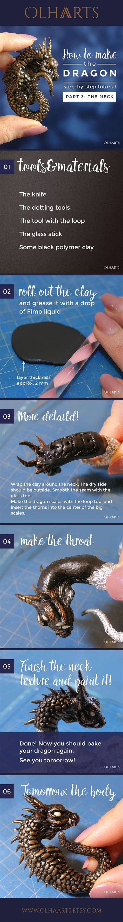 Image result for Step by Step Clay Dragon