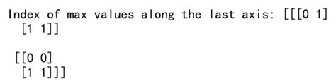 Argmax Numpy に対する画像結果