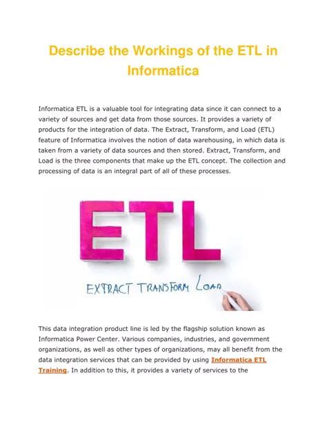 Image result for Informatica ETL Training