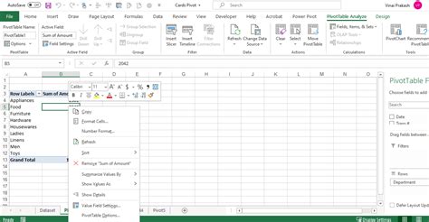 Image result for Auto Refresh PivotTable Excel