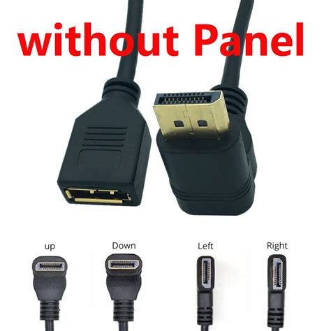 Toradh íomhá ar Right Angle DisplayPort Panel Mount