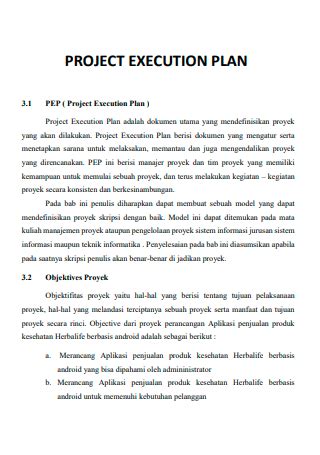 Image result for Contoh Project Execution Plan