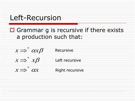 Image result for Left Recursive