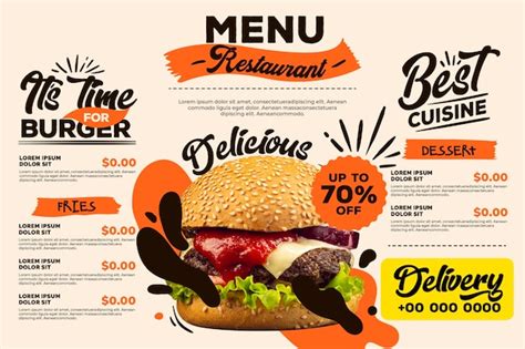Restaurant Menu Vector Freepik に対する画像結果