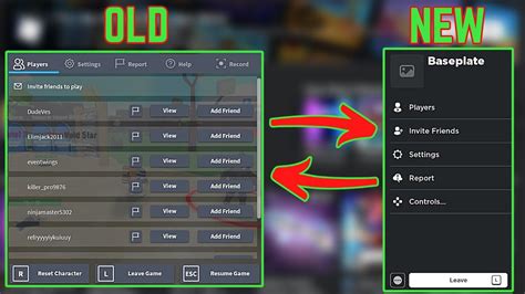 Image result for How to Get Back the Old Menu in Roblox