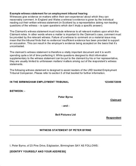 Image result for Witness Report Example