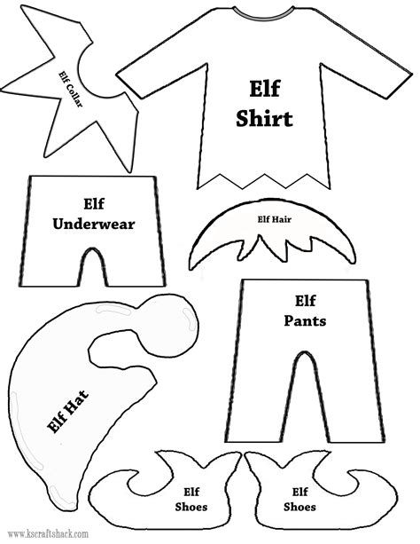 Free Printable Elf Pattern に対する画像結果