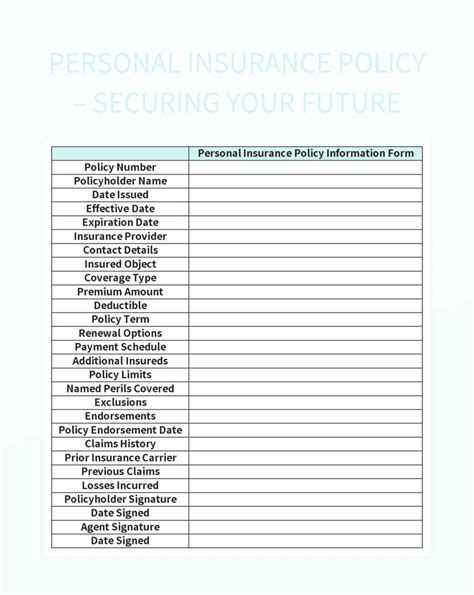 Image result for Insurance Overview Template