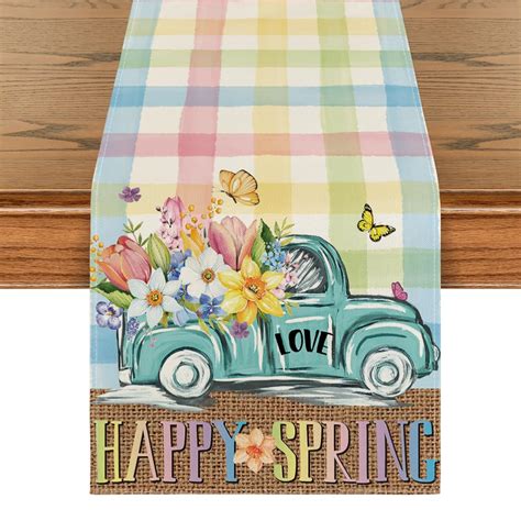 Red Pickup Spring Table Runner に対する画像結果