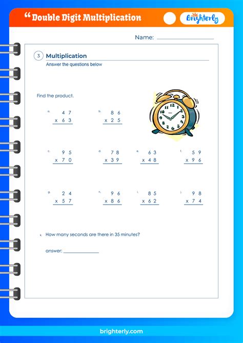 Image result for 2-Digit X 2 Digit Multiplication Worksheets