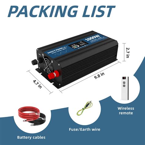 Image result for 1000W Pure Sine Wave Power Inverter DC 12V to 110V AC McMaster-Carr