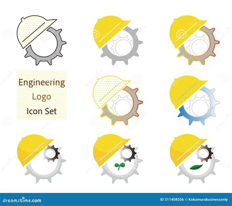 Engineering Logo - Simple Icons Set -Constraction Icons Illustrations ...