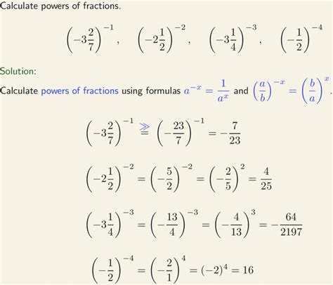 Afbeeldingsresultaten voor How to Factor with Negative Exponents