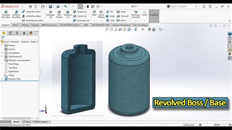 Afbeeldingsresultaten voor Sweep Revolve Base SolidWorks